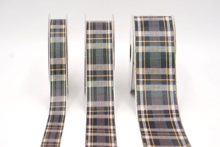 Anthrazitgraues Tartan Karobband_AI